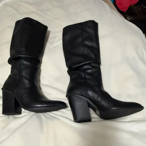 Dolce Vida Numbra Ruched Black Boots Women’s 8.5 NEW - Picture 4 of 8